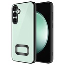 Samsung Galaxy S24 Plus Uyumlu Kılıf Silikon Kamera Korumalı Renkli Şeritli Logo Gösteren Zore Omega Kapak