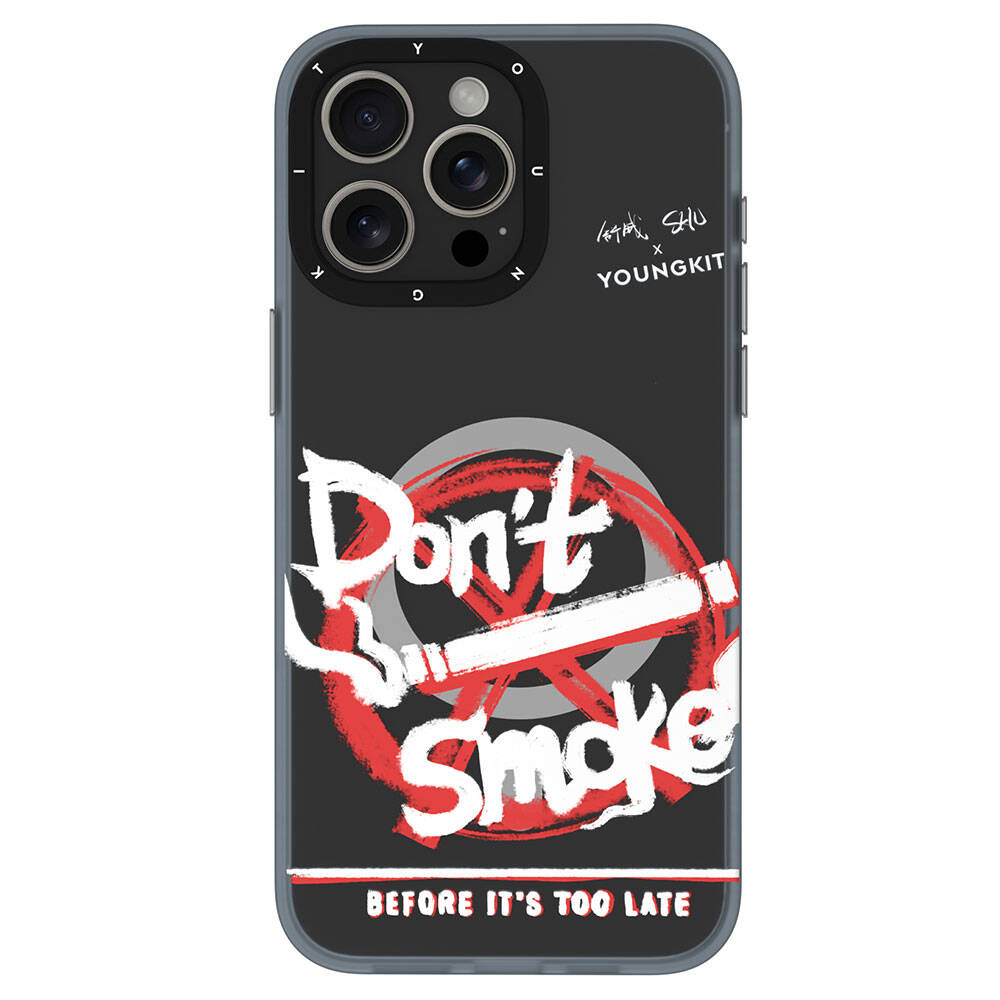 Apple iPhone 15 Pro Max Uyumlu Kılıf M-safe Şarj Özellikli Shu Tasarımlı Youngkit City Serisi Kapak