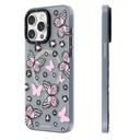 Apple iPhone 14 Pro Max Uyumlu Kılıf M-safe Şarj Özellikli Kelebek Desenli Youngkit Shadow Dance Serisi Kapak