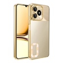 Realme C53 4G Uyumlu Kılıf Silikon Kamera Korumalı Renkli Şeritli Logo Gösteren Zore Omega Kapak