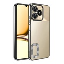 Realme Note 50 Uyumlu Kılıf Silikon Kamera Korumalı Renkli Şeritli Logo Gösteren Zore Omega Kapak