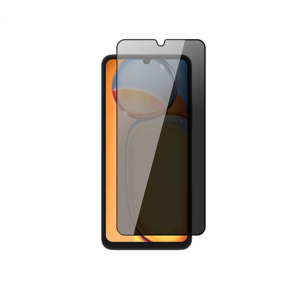 [RNZ-TA107095] Xiaomi Redmi 13C Uyumlu Ekran Filmi Zore New 5D Privacy Temperli Ekran Koruyucu
