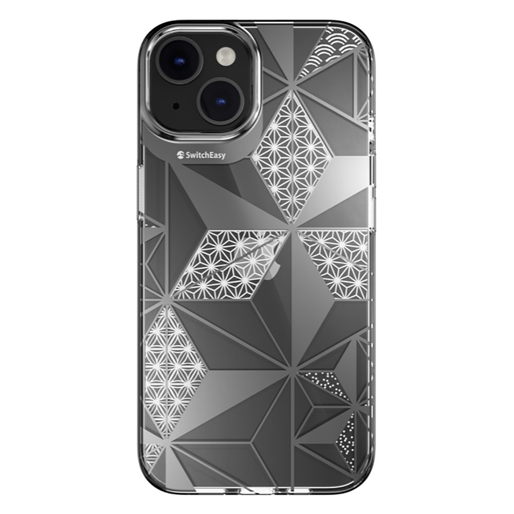 Apple iPhone 14 Uyumlu Kılıf Çift IMD Baskılı Lisanslı Switcheasy Artist Asanoha Kapak