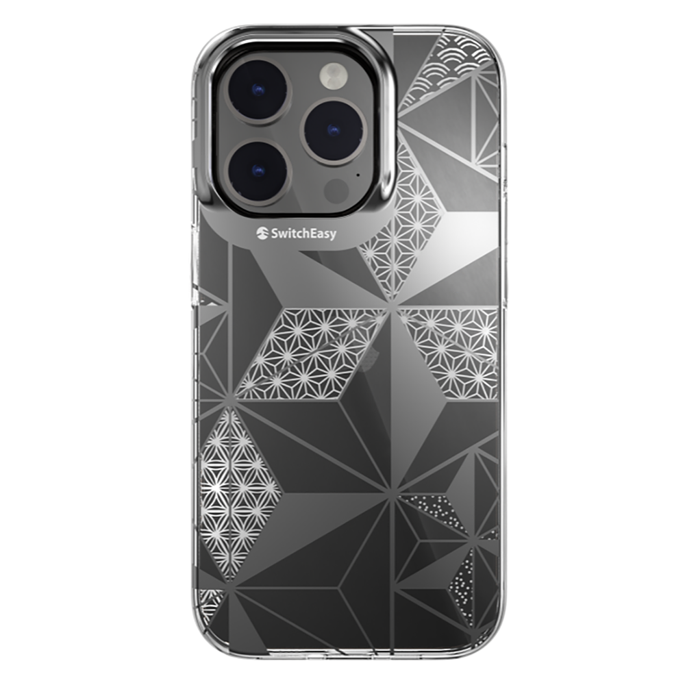 Apple iPhone 14 Pro Uyumlu Kılıf Çift IMD Baskılı Lisanslı Switcheasy Artist Asanoha Kapak