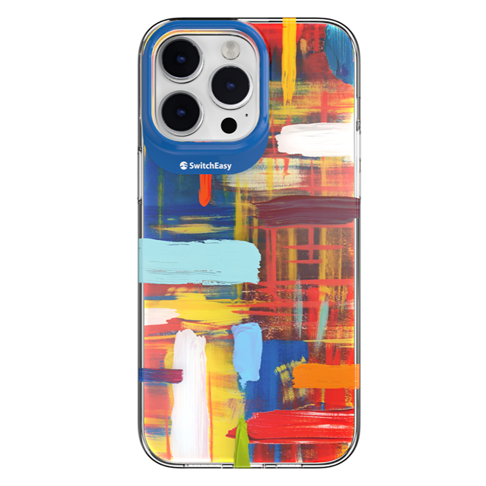 [ZTA107113] Apple iPhone 14 Pro Max Uyumlu Kılıf Çift IMD Baskılı Lisanslı Switcheasy Artist Impasto Kapak