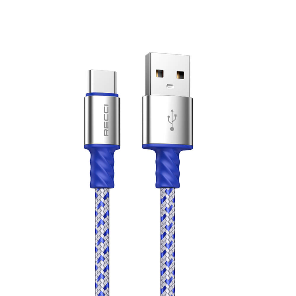 [ZTA107132] Recci RTC-N33C Instant Serisi USB-A to Type-C 3A Hızlı Şarj Özellikli Şarj ve Data Kablosu 2M
