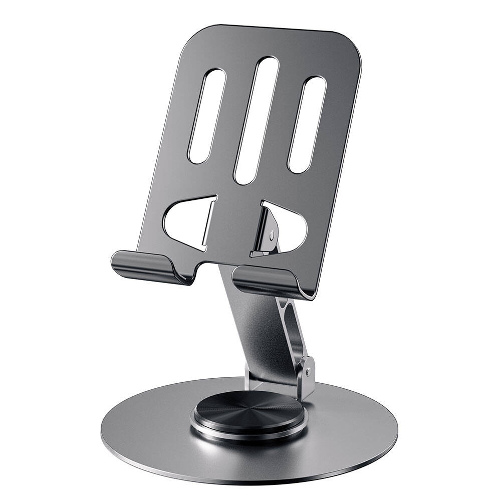 [RNZ-TA106993] Zore MS-15 Taşınabilir Katlanabilir 360 Dönebilen Karbon Çelik Tasarımlı Telefon ve Tablet Standı