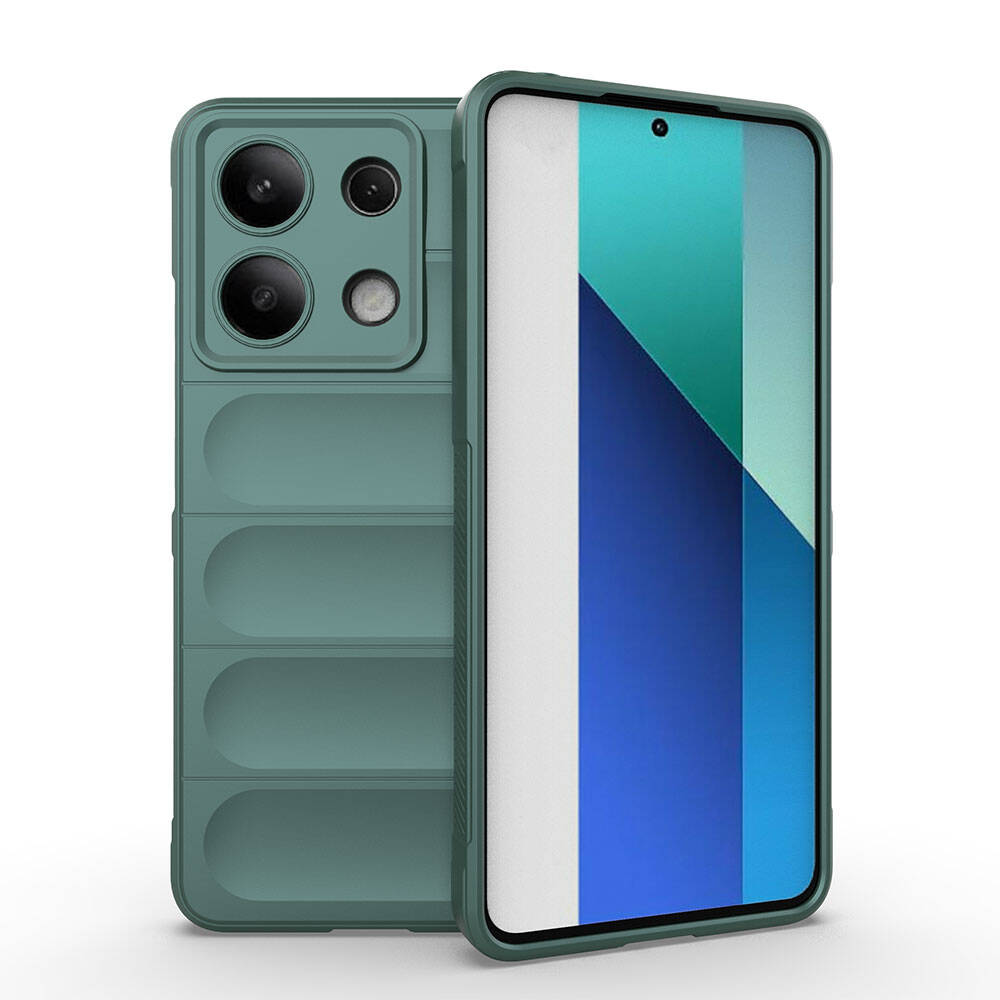 Xiaomi Redmi Note 13 4G Uyumlu Kılıf Esnek TPU Oyuklu Arka Yüzey Tasarımlı Zore Etnik Silikon Kapak