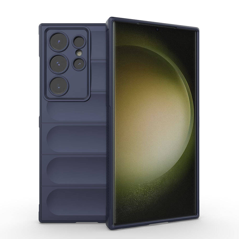 Samsung Galaxy S24 Ultra Uyumlu Kılıf Esnek TPU Oyuklu Arka Yüzey Tasarımlı Zore Etnik Silikon Kapak