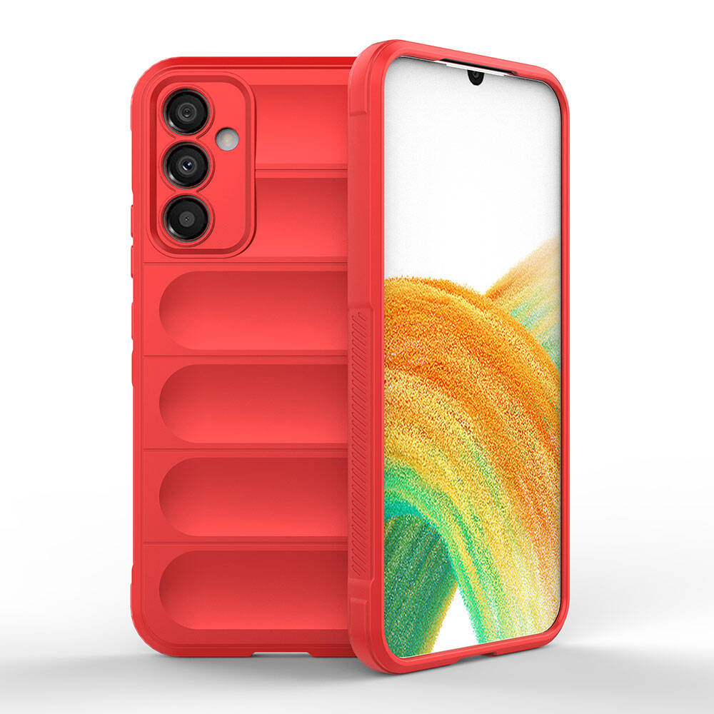 Samsung Galaxy A34 Uyumlu Kılıf Esnek TPU Oyuklu Arka Yüzey Tasarımlı Zore Etnik Silikon Kapak