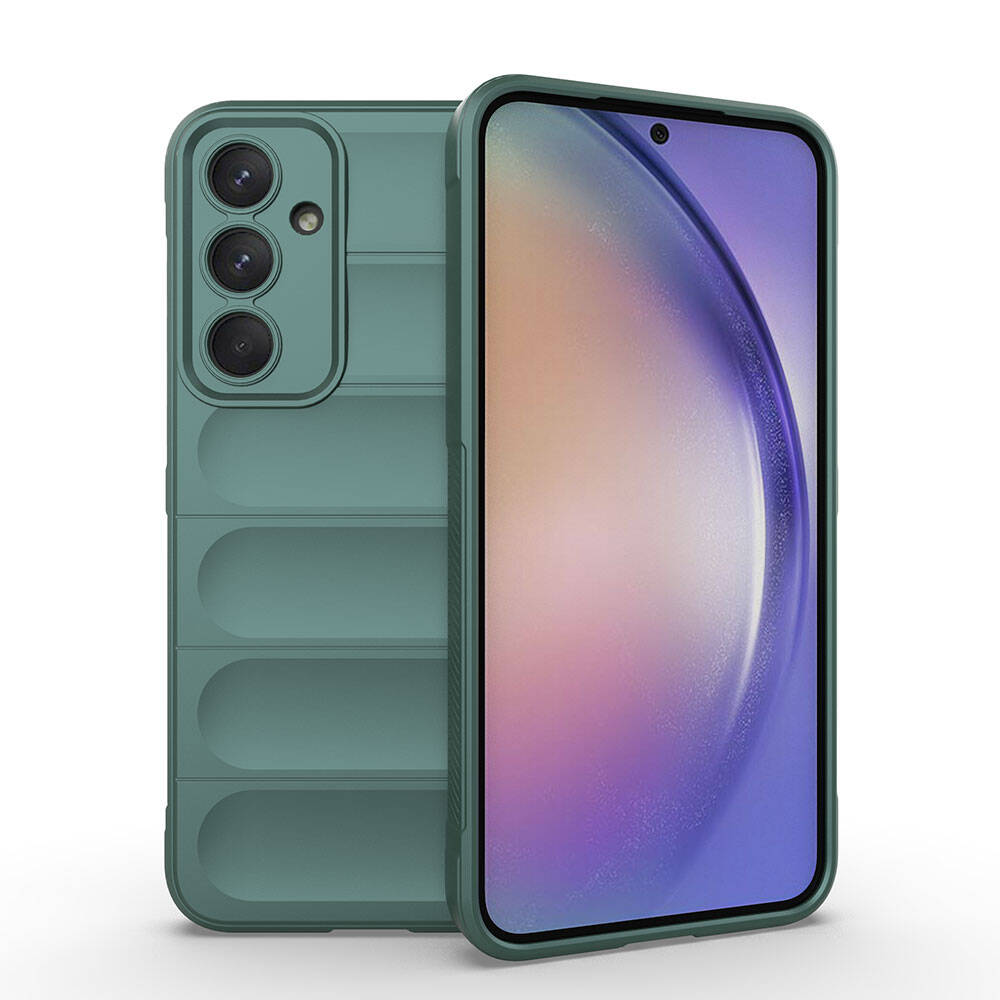 Samsung Galaxy A35 Uyumlu Kılıf Esnek TPU Oyuklu Arka Yüzey Tasarımlı Zore Etnik Silikon Kapak