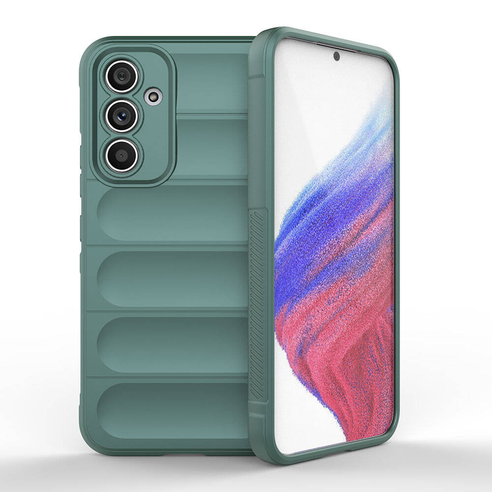 Samsung Galaxy A54 Uyumlu Kılıf Esnek TPU Oyuklu Arka Yüzey Tasarımlı Zore Etnik Silikon Kapak