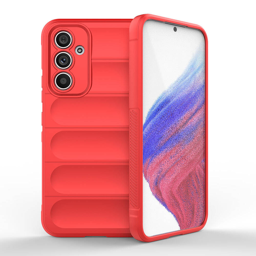Samsung Galaxy A54 Uyumlu Kılıf Esnek TPU Oyuklu Arka Yüzey Tasarımlı Zore Etnik Silikon Kapak