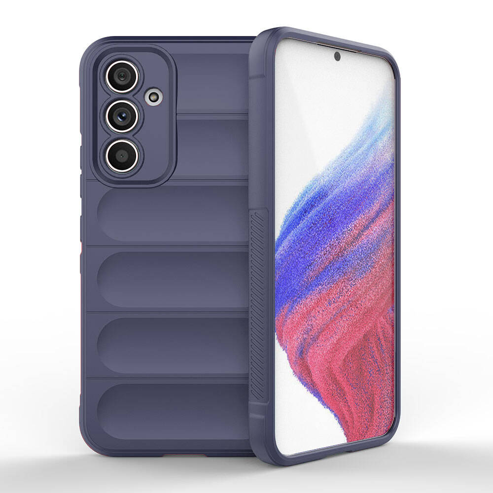 Samsung Galaxy A54 Uyumlu Kılıf Esnek TPU Oyuklu Arka Yüzey Tasarımlı Zore Etnik Silikon Kapak