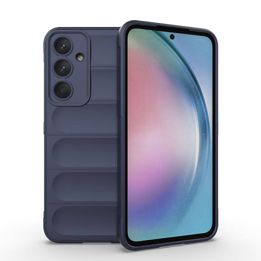 Samsung Galaxy A55 Uyumlu Kılıf Esnek TPU Oyuklu Arka Yüzey Tasarımlı Zore Etnik Silikon Kapak