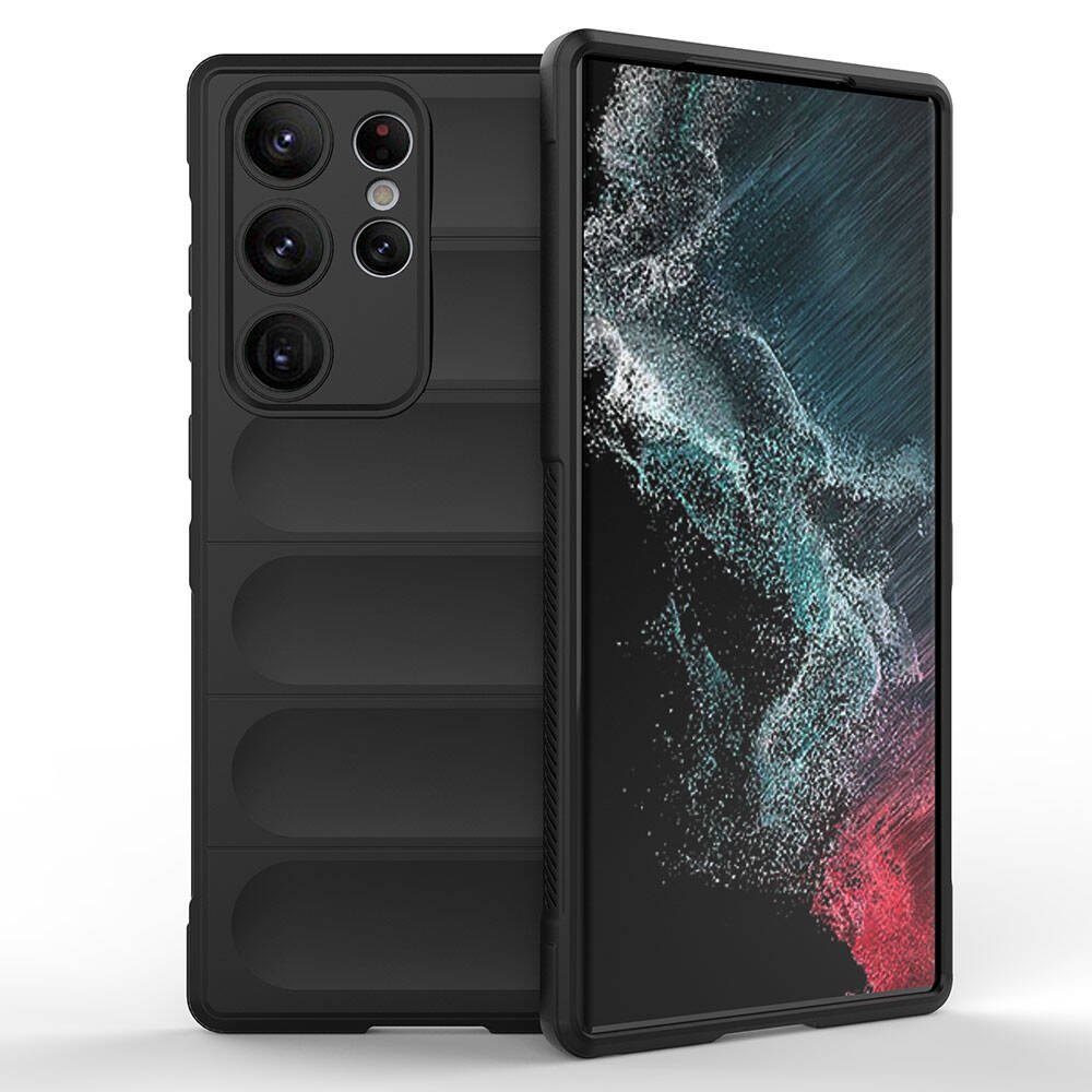 Samsung Galaxy S23 Ultra Uyumlu Kılıf Esnek TPU Oyuklu Arka Yüzey Tasarımlı Zore Etnik Silikon Kapak