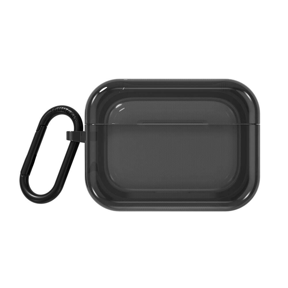 [RNZ-TA107590] Apple Airpods Pro 2 Uyumlu Kılıf Saydam Jelly Tasarımlı Youngkit Candy Serisi Kılıf (Siyah)