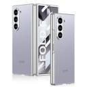 Samsung Galaxy Z Fold 6 Uyumlu Kılıf Titanyum Metal Tasarımlı Zore Kıpta Caz Kapak