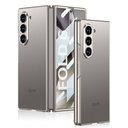 Samsung Galaxy Z Fold 6 Uyumlu Kılıf Titanyum Metal Tasarımlı Zore Kıpta Caz Kapak