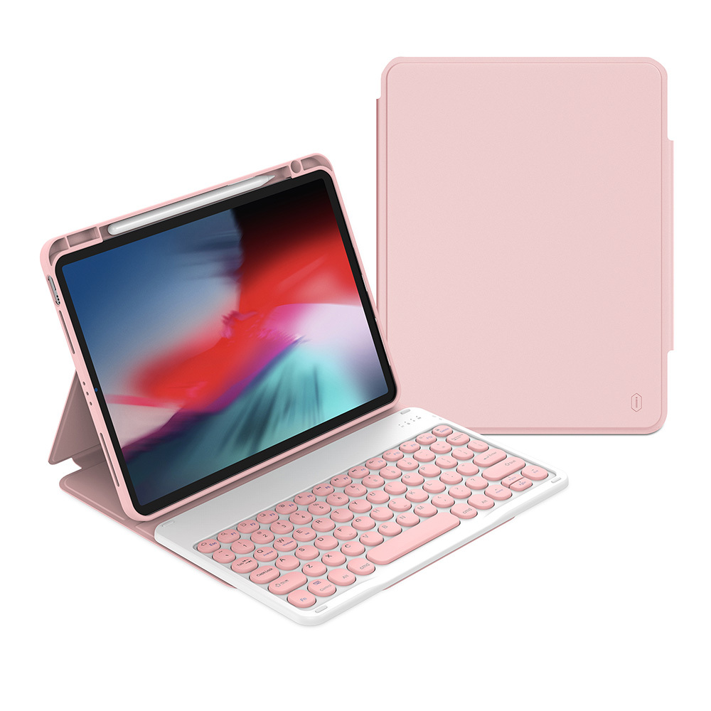 Apple iPad Air 11 2024 Uyumlu Wiwu Protective Gizli Kalem Bölmeli Klavyeli Kılıf