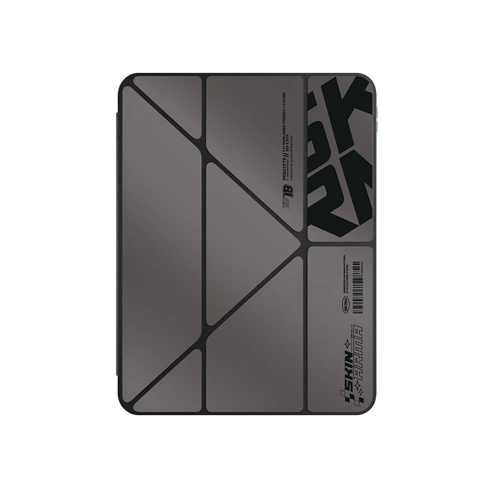 Apple iPad Pro 11 2024 Uyumlu Kılıf SkinArma Holografik Tasarımlı Arkası Şeffaf Çıkarılabilir Magnetik Kira Kobai Kılıf