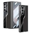 Samsung Galaxy Z Fold 6 Uyumlu Kılıf Ultra İnce Kamera Korumalı PC + Deri Arka Yüzey Zore Kıpta Poligan Kapak