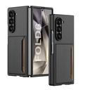 Samsung Galaxy Z Fold 6 Uyumlu Karbonfiber Arka Yüzey Zore Kartlıklı Z-Kart Kıpta Sert Kapak