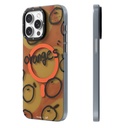 Apple iPhone 15 Pro Uyumlu Kılıf M-safe Şarj Özellikli Bee Brown Tasarımlı Youngkit Funny Serisi Kapak