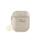 Apple Airpods Uyumlu Kılıf GUESS Glitter 4G Charm Kapak
