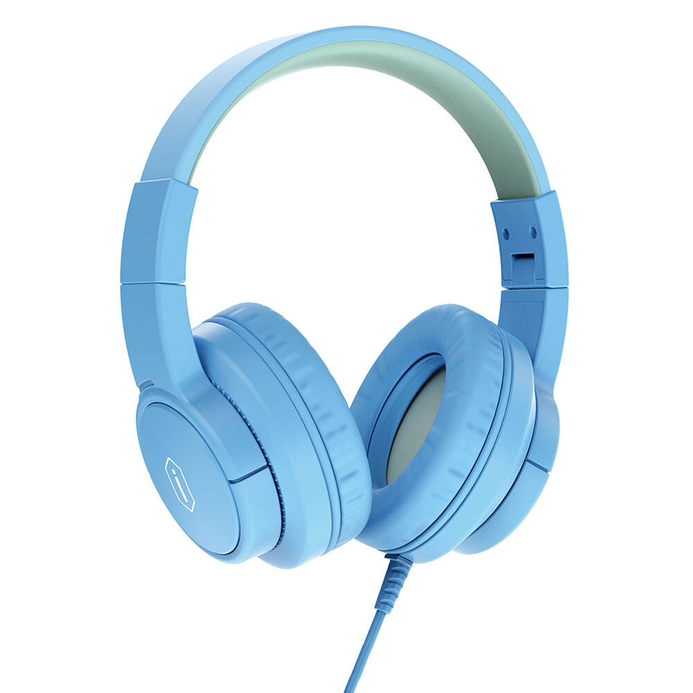 [RNZ-TA108274] Wiwu KTD-01 Hi-Fi Ses Kaliteli Kablolu Katlanabilir 3.5mm Kulak Üstü Kulaklık (Mavi)