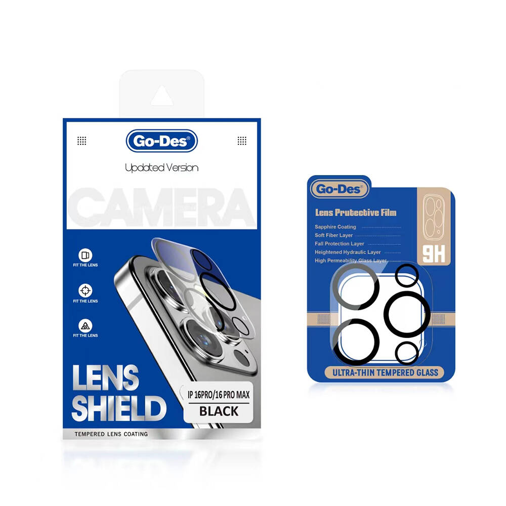 [RNZ-TA108266] Apple iPhone 16 Pro Max Uyumlu Go Des Lens Shield CL-14 Kamera Lens Koruyucu