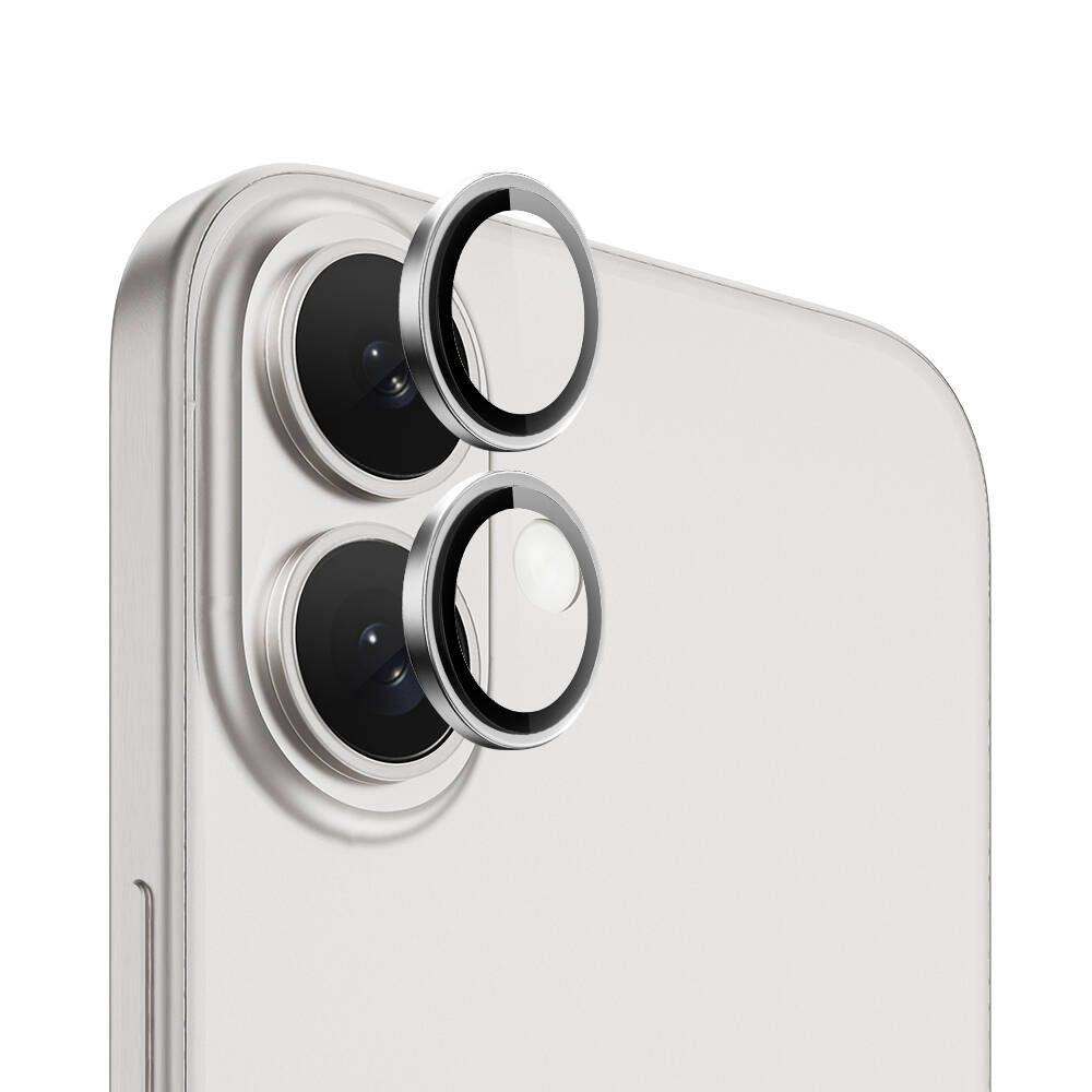 Apple iPhone 16 Uyumlu Wiwu LG-004 PVD Lens Guard Metal Kamera Lens Koruyucu