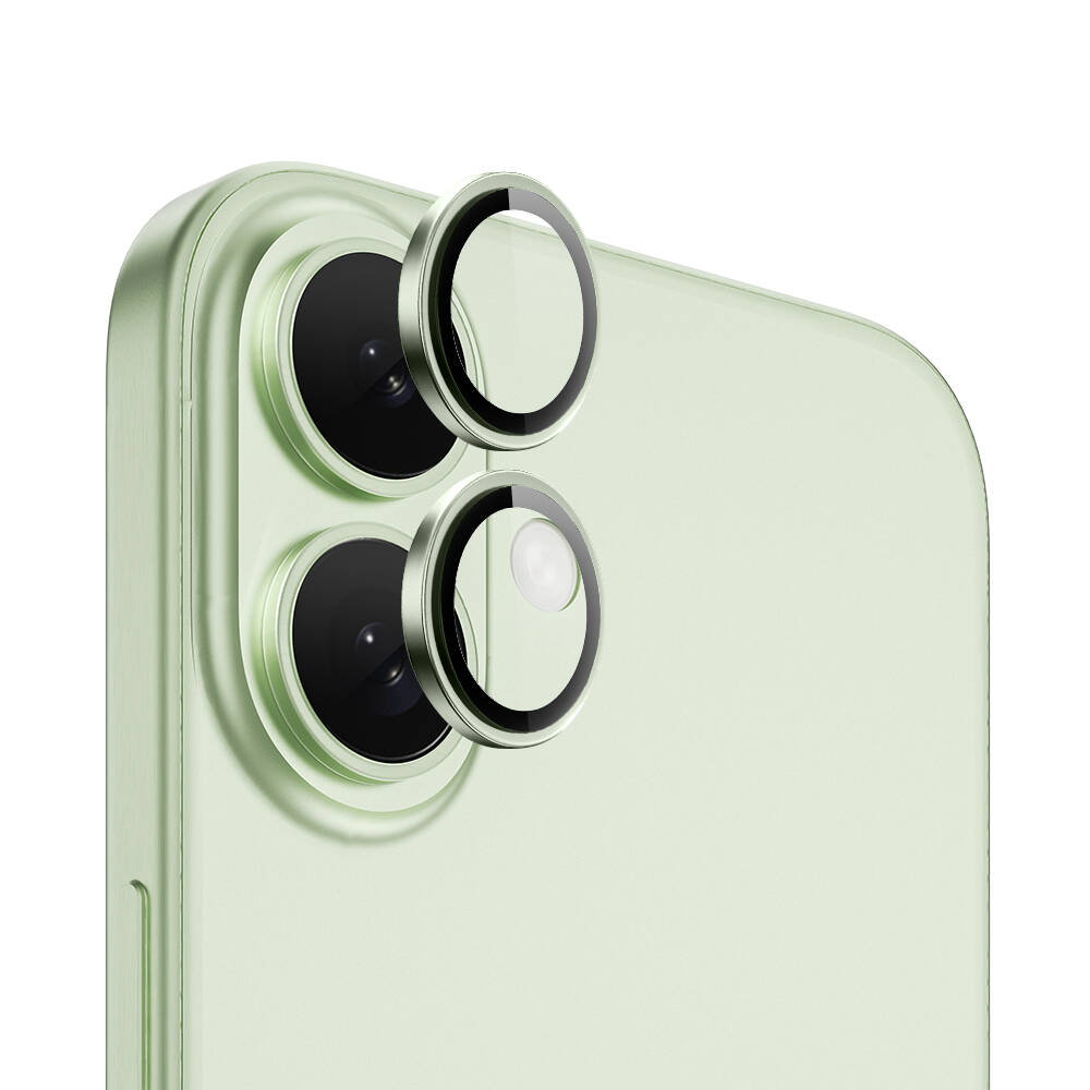 Apple iPhone 16 Uyumlu Wiwu LG-004 PVD Lens Guard Metal Kamera Lens Koruyucu
