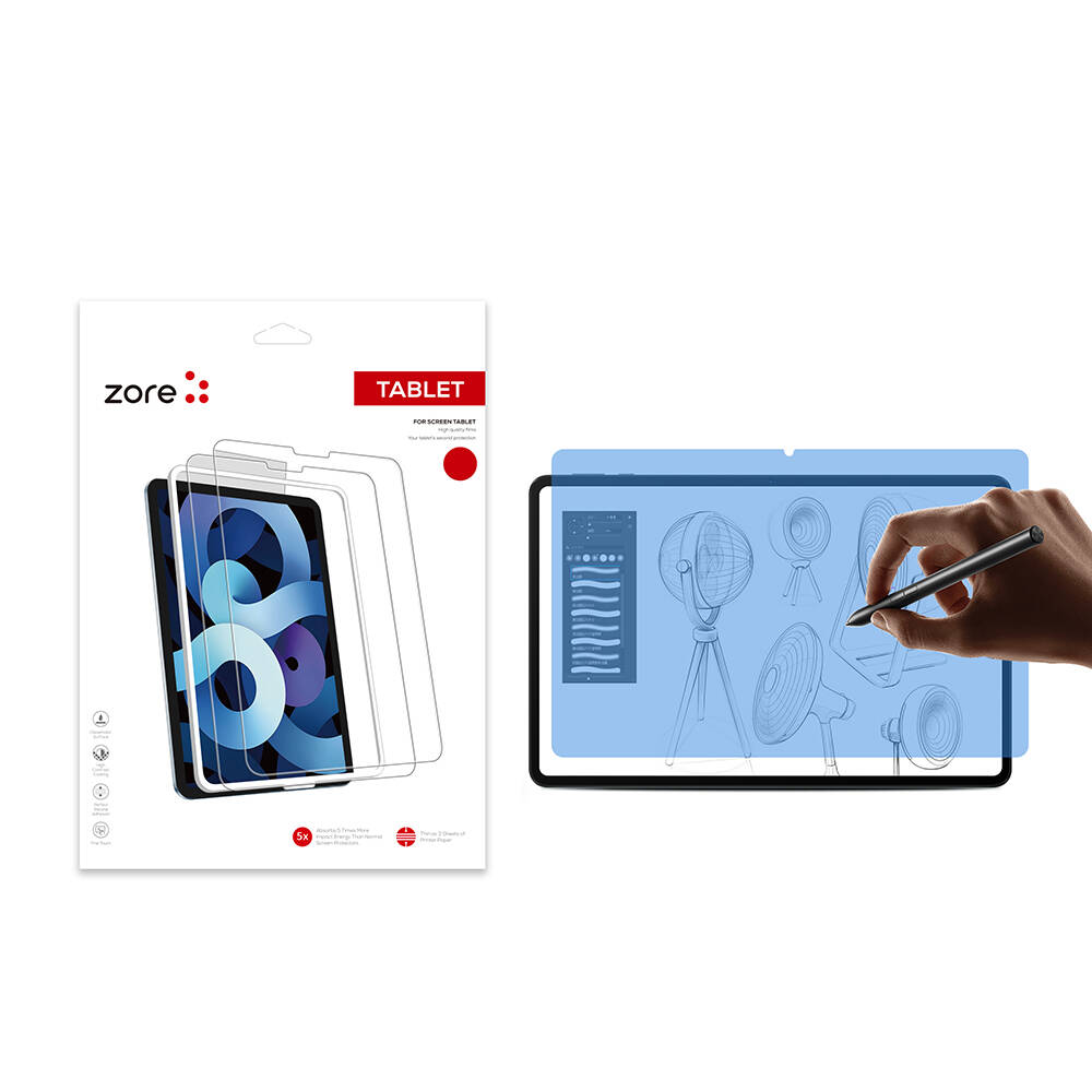 Honor Pad 9 Uyumlu Kağıt Hisli Mat ​​​​​​​​​​​​​​​Zore Paper-Like Ekran Koruyucu