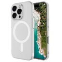 Apple iPhone 16 Pro Uyumlu Kılıf Zore M-safe Şarj Özellikli Şeffaf Tek Kamera Çerçeveli Porto Kapak