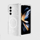 Samsung Galaxy Z Fold 6 Uyumlu Kılıf M-safe Şarj Özellikli Parlayan Simli Saydam Renkli Zore Allstar Kapak