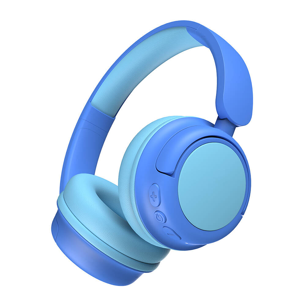 [RNZ-TA109133] Wiwu KTD-02 Ayarlanabilir Kulak Üstü Kablolu ve Bluetooth 5.3 Çocuk Kulaklığı (Mavi)