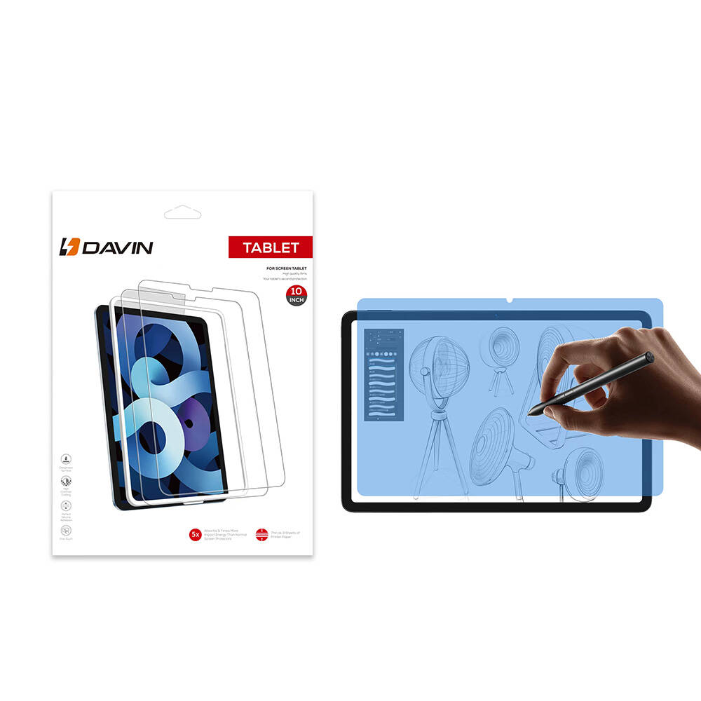 [RNZ-TA109140] Xiaomi Poco Pad Uyumlu Kağıt Hisli Mat Davin Paper Like Tablet Ekran Koruyucu