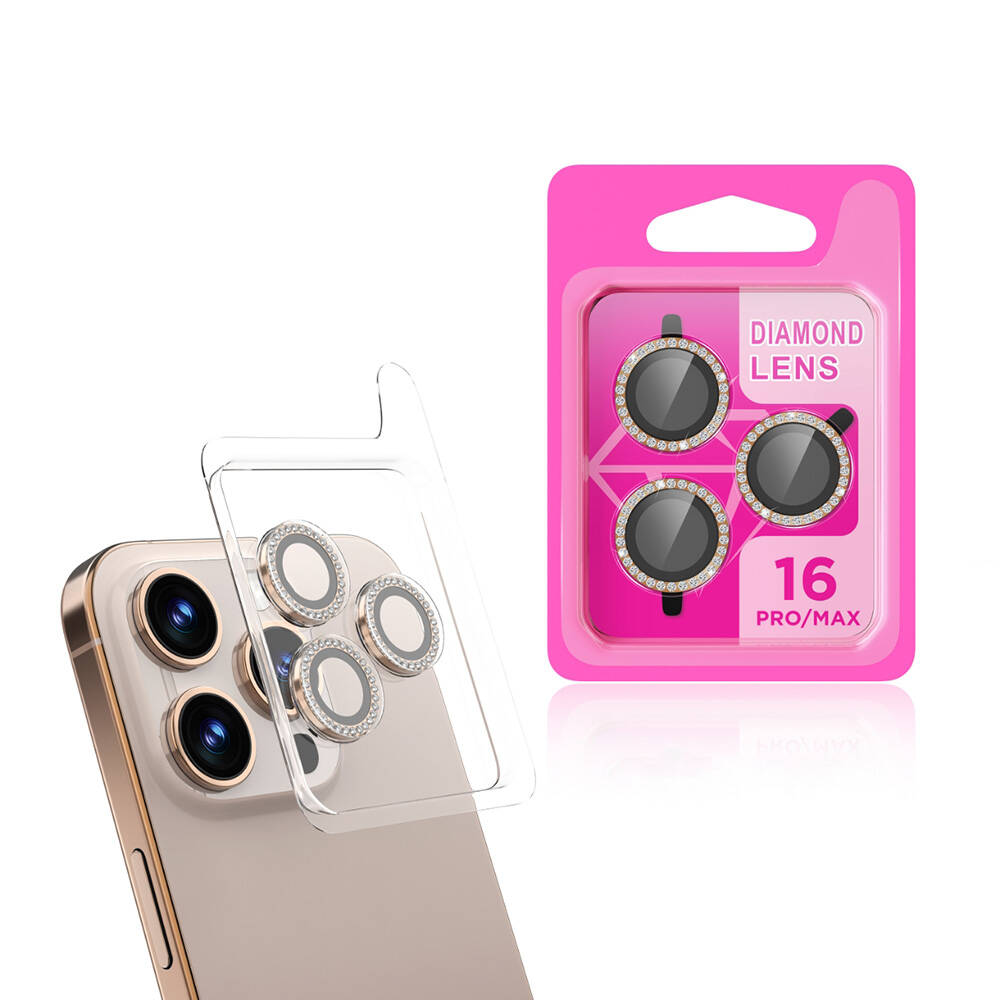 Apple iPhone 16 Pro Max Uyumlu Zore CL-06 Kamera Lens Koruyucu