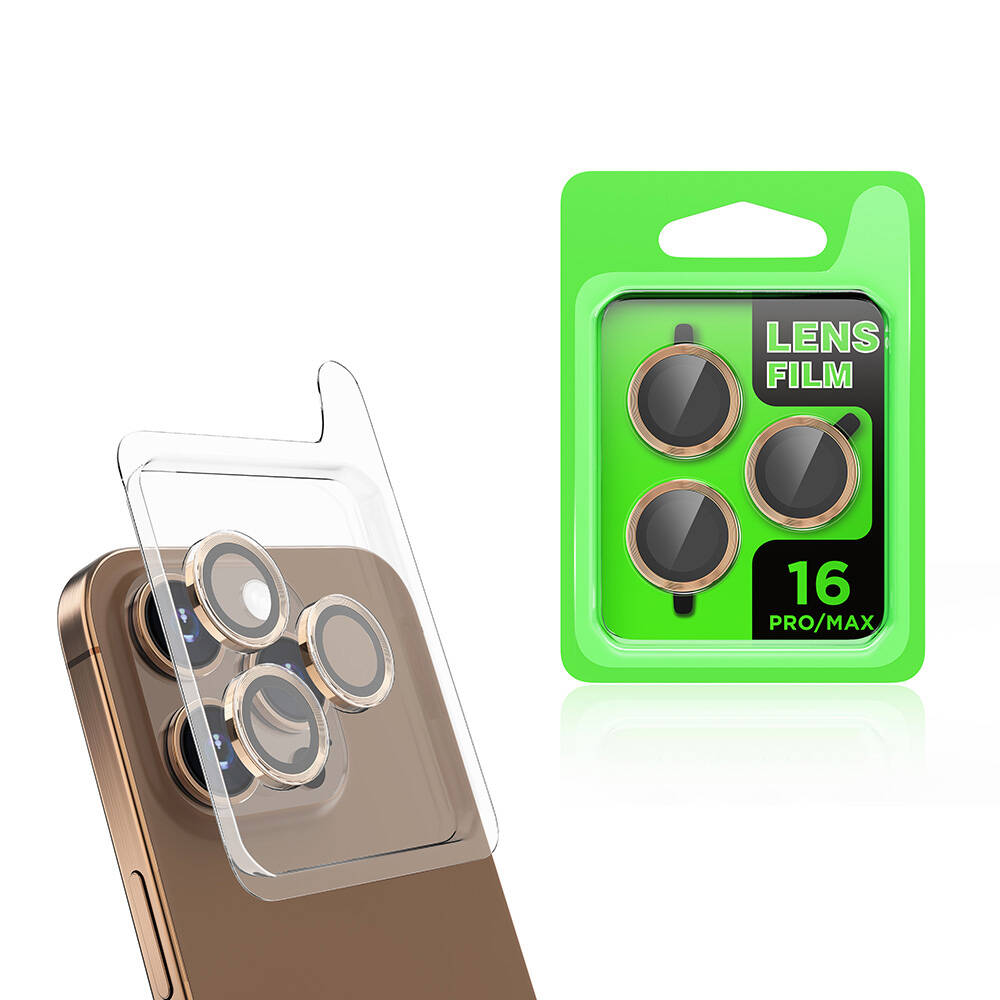 Apple iPhone 16 Pro Max Uyumlu Zore CL-07 Kamera Lens Koruyucu