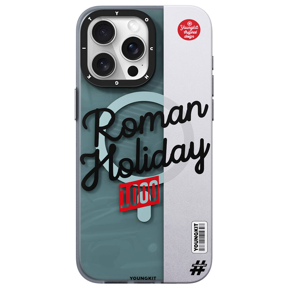 Apple iPhone 15 Pro Max Uyumlu Kılıf M-safe Şarj Özellikli Youngkit Motorcycle Legend Serisi Kapak