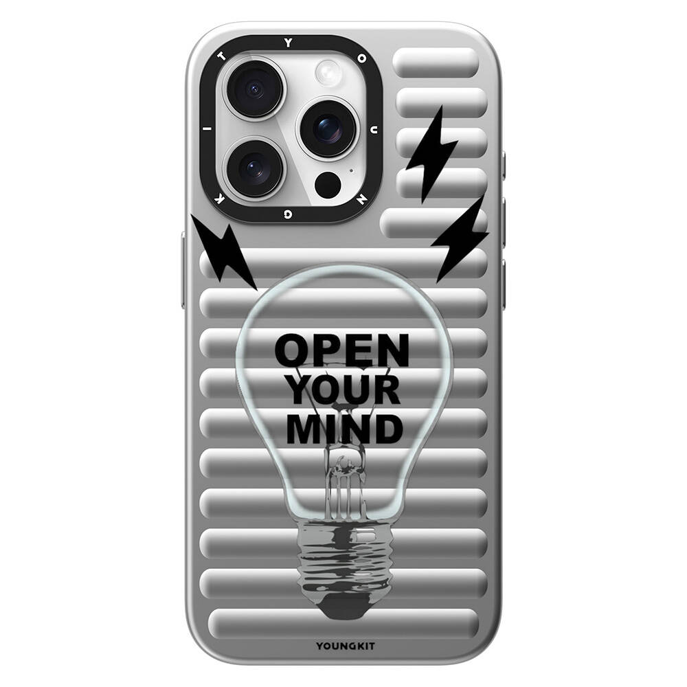 Apple iPhone 15 Pro Uyumlu Kılıf M-safe Şarj Özellikli Youngkit Open Mind Serisi Kapak
