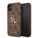 Apple iPhone 11 Uyumlu Kılıf Guess PU Deri Büyük Metal Logo Dizaynlı Kapak