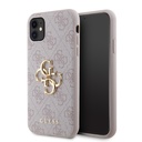 Apple iPhone 11 Uyumlu Kılıf Guess PU Deri Büyük Metal Logo Dizaynlı Kapak