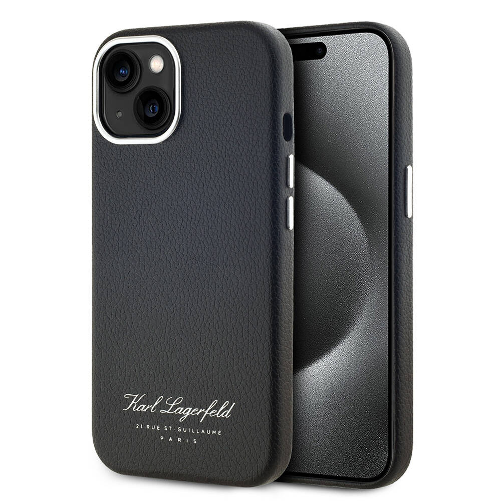 Apple iPhone 14 Uyumlu Kılıf Karl Lagerfeld Orjinal Lisanslı KL Yazılı Hotel Kapak