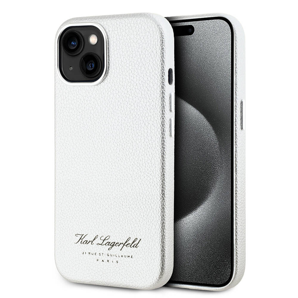 Apple iPhone 15 Uyumlu Kılıf Karl Lagerfeld Orjinal Lisanslı KL Yazılı Hotel Kapak