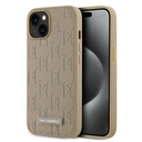Apple iPhone 14 Uyumlu Kılıf Karl Lagerfeld Orjinal Lisanslı M-safe Şarj Özellikli KL Yazılı Hot Stamp Kapak