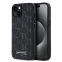 Apple iPhone 14 Uyumlu Kılıf Karl Lagerfeld Orjinal Lisanslı M-safe Şarj Özellikli KL Yazılı Hot Stamp Kapak