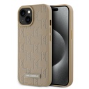 Apple iPhone 15 Uyumlu Kılıf Karl Lagerfeld Orjinal Lisanslı M-safe Şarj Özellikli KL Yazılı Hot Stamp Kapak