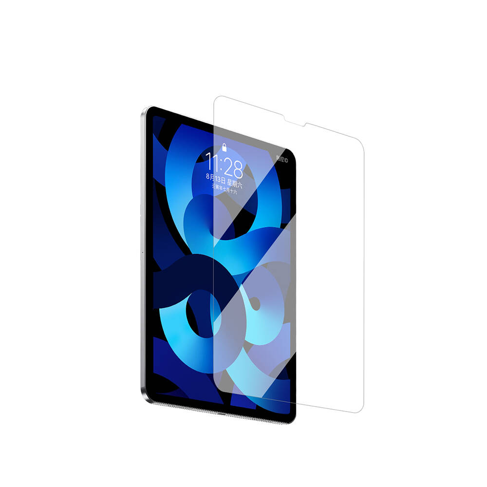 Apple iPad Pro 12.9 2020 (4.Nesil) Uyumlu Wiwu Wi-GQ002 iVista 5 Katmanlı Temperli Cam Ekran Koruyucu + Kolay Uygulama Aparatı